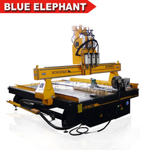Multi purpose Automatic 2d 4d 3d Wooden Furniture Chair Leg 3 Pneumatic Spindle Cnc router with Rotary